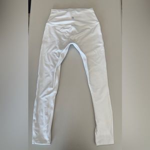 White Lululemon Align Leggings